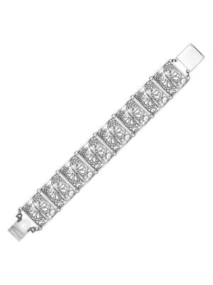 Браслет серебро 925 пробы, покрытие - оксидирование, без вставок