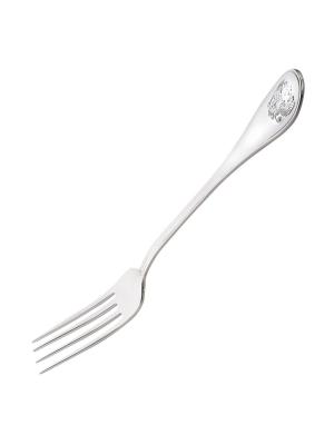 Вилка десертная "отечество" серебро 925 пробы, без покрытия, без вставок