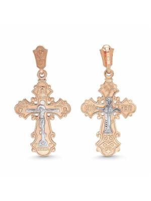 Подвеска серебро 925 пробы, покрытие - золочение, выборочное родирование, без вставок