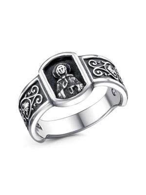 Кольцо бижутерия, покрытие - серебрение с оксидированием, без вставок