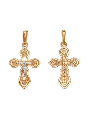 Подвеска бижутерия, покрытие - золочение, выборочное родирование, без вставок