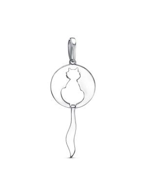 Подвеска бижутерия, покрытие - платинирование, без вставок