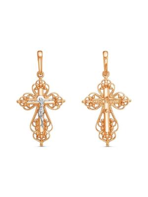 Подвеска серебро 925 пробы, покрытие - золочение, выборочное родирование, без вставок