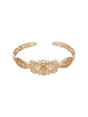 Браслет серебро 925 пробы, покрытие - золочение, без вставок