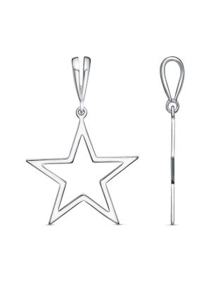 Подвеска бижутерия, покрытие - платинирование, без вставок