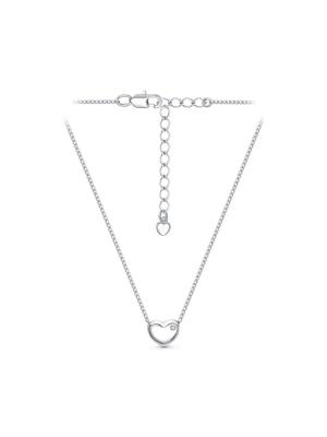 Колье бижутерия, покрытие - серебрение, вставка - стекло ювелирное preciosa