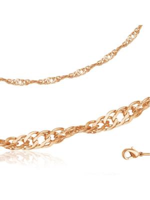 Браслет бижутерия, покрытие - золочение, без вставок