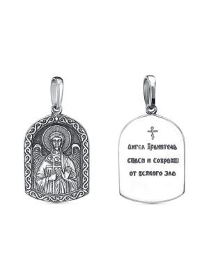 Подвеска бижутерия, покрытие - серебрение с оксидированием, без вставок