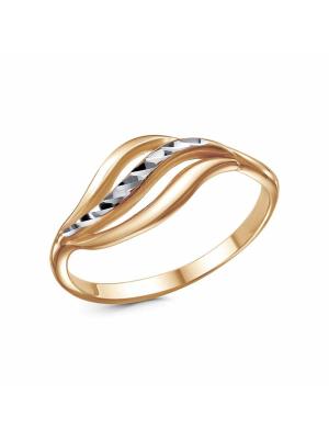 Кольцо бижутерия, покрытие - золочение, отделка - алмазная грань, без вставок