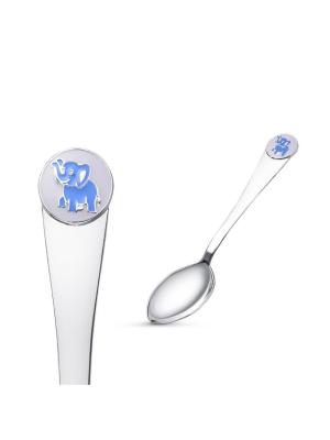 Ложка серебро 925 пробы, без покрытия, отделка - эмаль, без вставок