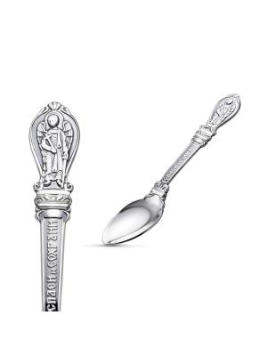 Ложка бижутерия, покрытие - серебрение с оксидированием, без вставок