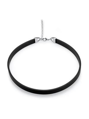 Чокер бижутерия, покрытие - платинирование, без вставок