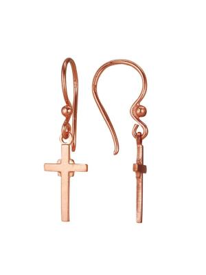 Серьги бижутерия, покрытие - золочение, без вставок