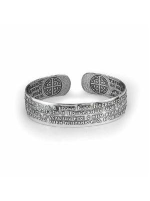 Браслет бижутерия, покрытие - серебрение с оксидированием, без вставок