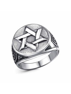 Кольцо бижутерия, покрытие - серебрение с оксидированием, без вставок