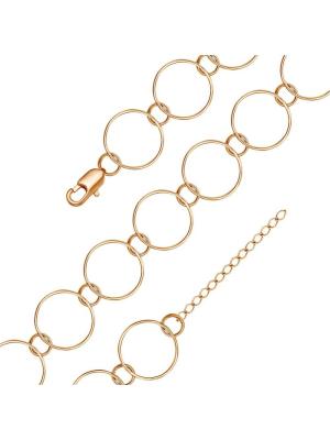 Браслет бижутерия, покрытие - золочение, без вставок