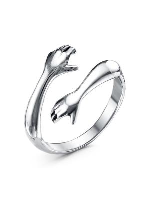 Кольцо бижутерия, покрытие - серебрение с оксидированием, без вставок