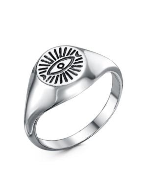 Кольцо бижутерия, покрытие - серебрение с оксидированием, без вставок