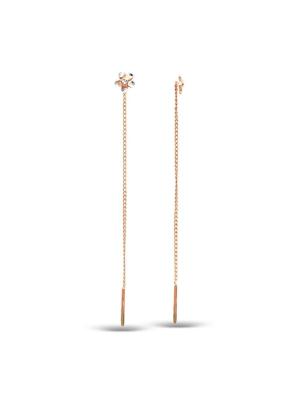 Серьги серебро 925 пробы, покрытие - золочение, отделка - алмазная грань, без вставок