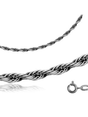 Браслет серебро 925 пробы, покрытие - оксидирование, без вставок