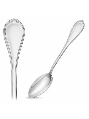 Ложка чайная "лада" бижутерия, покрытие - серебрение, без вставок