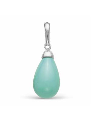 Подвеска серебро 925 пробы, без покрытия, вставка - искусственная бирюза