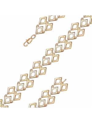 Браслет бижутерия, покрытие - золочение, без вставок