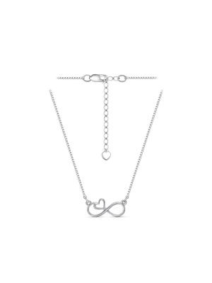 Колье бижутерия, покрытие - серебрение, без вставок