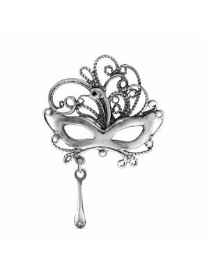 Брошь серебро 925 пробы, покрытие - оксидирование, без вставок