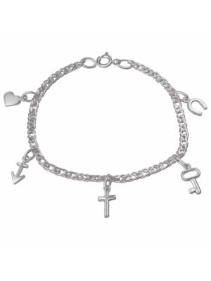 Браслет серебро 925 пробы, без покрытия, без вставок