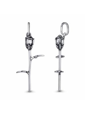 Подвеска бижутерия, покрытие - серебрение с оксидированием, без вставок