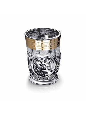 Стопка "охота" бижутерия, покрытие - серебрение с оксидированием, без вставок