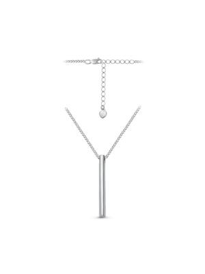 Колье серебро 925 пробы, покрытие - родирование, без вставок