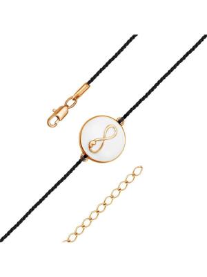 Браслет бижутерия, покрытие - золочение, отделка - эмаль, без вставок