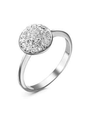 Кольцо серебро 925 пробы, без покрытия, вставка - стекло ювелирное preciosa