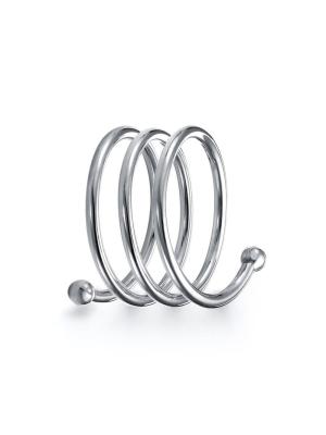 Салфетница бижутерия, покрытие - серебрение с оксидированием, без вставок