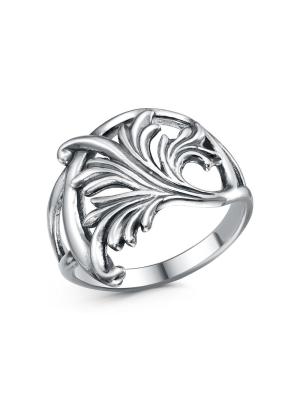 Кольцо бижутерия, покрытие - серебрение с оксидированием, без вставок