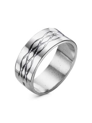 Кольцо бижутерия, покрытие - серебрение с оксидированием, без вставок