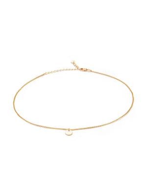 Чокер бижутерия, покрытие - золочение, без вставок