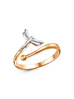 Кольцо бижутерия, покрытие - золочение, выборочное родирование, без вставок