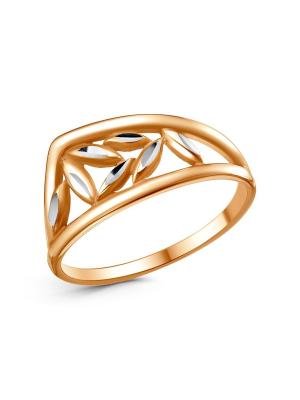 Кольцо бижутерия, покрытие - золочение, отделка - алмазная грань, без вставок