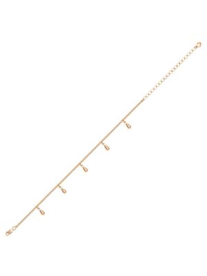 Браслет бижутерия, покрытие - золочение, без вставок