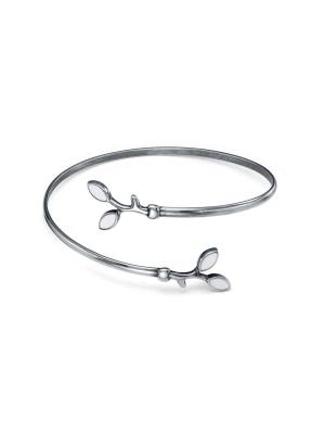 Браслет бижутерия, покрытие - серебрение с оксидированием, отделка - эмаль, без вставок