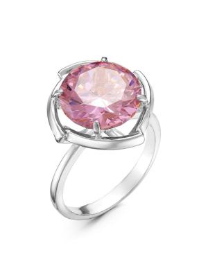 Кольцо бижутерия, покрытие - серебрение, вставка - фианит (недрагоценный камень)