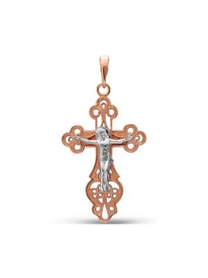 Подвеска серебро 925 пробы, покрытие - золочение, выборочное родирование, без вставок