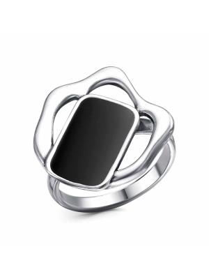 Кольцо бижутерия, покрытие - серебрение с оксидированием, отделка - эмаль, без вставок