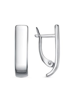 Серьги бижутерия, покрытие - платинирование, без вставок