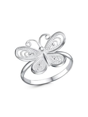 Кольцо бижутерия, покрытие - серебрение, без вставок