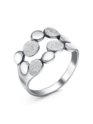 Кольцо бижутерия, покрытие - серебрение с оксидированием, отделка - пневмогравер, без вставок