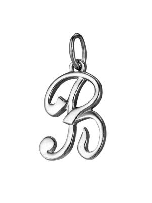 Подвеска бижутерия, покрытие - серебрение с оксидированием, без вставок